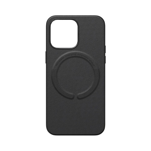 Чохол накладка Leather with MagSafe iPhone 13 Pro Max- black
