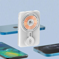 Портативний зарядний пристрій (Повербанк) Aspor A328 Magnetic Wireless 10000mAh + кабель Type-C/Lightning/Charge Apple Watch (USB/Lightning/Type-C/22.5W)- білий