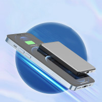 Портативний зарядний пристрій (Повербанк) Aspor A381 Magnetic Wireless 5000mAh (Type-C/20W)- сірий