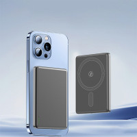 Портативний зарядний пристрій (Повербанк) Aspor A381 Magnetic Wireless 5000mAh (Type-C/20W)- сірий