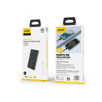 Портативний зарядний пристрій (Повербанк) Aspor A381 Magnetic Wireless 5000mAh (Type-C/20W)- сірий