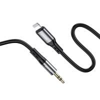 AUX кабель Jokade JA106 3.5мм – Lightning- чорний