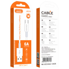 Кабель Jokade JA016 USB – Type-C 6A/1м- белый
