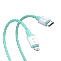 Кабель Jokade JA014 PD Type-C – Lightning 20W/1м- зеленый
