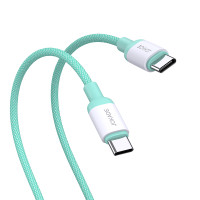 Кабель Jokade JA014 PD Type-C – Type-C 100W/1м- зеленый