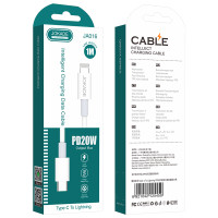Кабель Jokade JA016 PD Type-C – Lightning 20W/1м- белый