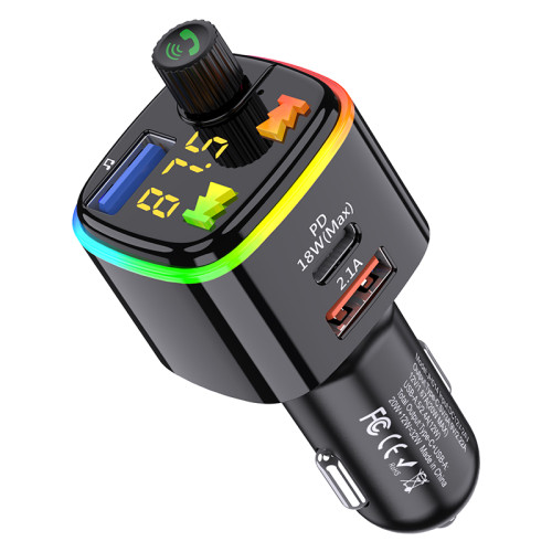 Bluetooth FM модулятор (трансмиттер) Jokade JH014 (PD/32W)- черный