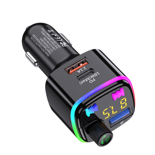 Bluetooth FM модулятор (трансмиттер) Jokade JH014 (PD/32W)- черный