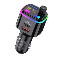 Bluetooth FM модулятор (трансмиттер) Jokade JH014 (PD/32W)- черный
