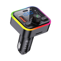 Bluetooth FM модулятор (трансмиттер) Jokade JH015 (PD/40W)- черный