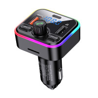 Bluetooth FM модулятор (трансмиттер) Jokade JH015 (PD/40W)- черный