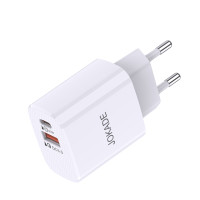 Мережевий зарядний пристрій Jokade JB041 (USB-C/USB/QC18W/PD20W) - білий