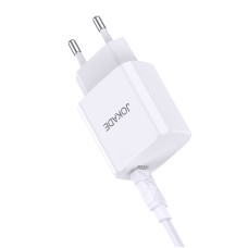 Мережевий зарядний пристрій Jokade JB044 (USB-C/PD20W) + кабель Type-C - Type-C- білий
