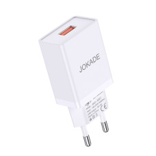 Мережевий зарядний пристрій Jokade JB047/JB021 (1USB/3A)- білий