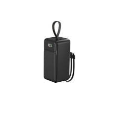 Портативний зарядний пристрій (Повербанк) Aspor A319 50000mAh (2USB/Type-C/Type-C/22.5W)- чорний