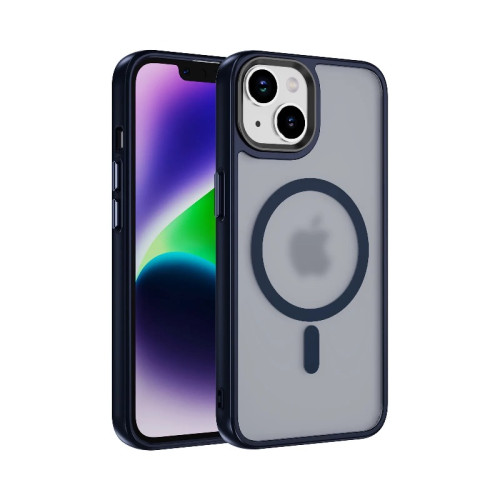 Чохол накладка Matte Color with Magsafe для iPhone 13 Pro Max- dark blue