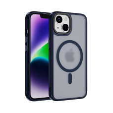 Чохол накладка Matte Color with Magsafe для iPhone 14 Pro Max- dark blue