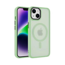 Чохол накладка Matte Color with Magsafe для iPhone 15 Pro- light green