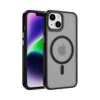Чохол накладка Matte Color with Magsafe для iPhone 16 Pro- black