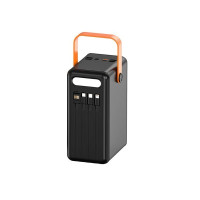 Портативное зарядное устройство (Повербанк) Big Box 120000mAh  + cable USB /Type-C/Lightning/Micro (4USB/Type-C/Micro/Lightning)- черный