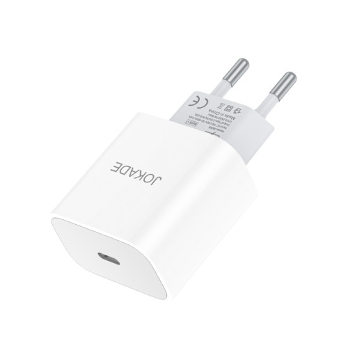 Мережевий зарядний пристрій Jokade JB068 (USB-C/27W)- білий
