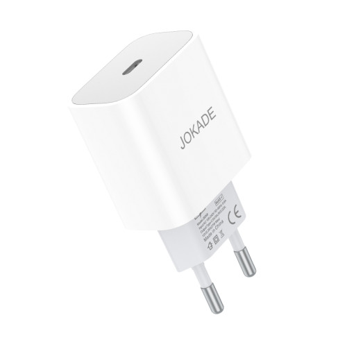 Мережевий зарядний пристрій Jokade JB068 (USB-C/27W)- білий