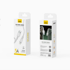 Кабель Aspor A081 Silicone USB – Lightning 5A/1м- білий