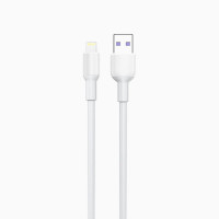 Кабель Aspor A081 Silicone USB – Lightning 5A/1м- білий