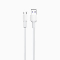 Кабель Aspor A080 Silicone USB – Micro 5A/1м- білий