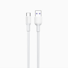 Кабель Aspor A082 Silicone USB – Type-C 5A/1м- белый