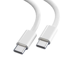 Кабель Aspor A010 Fast Charge Type-C – Type-C 100W/0.3м- белый