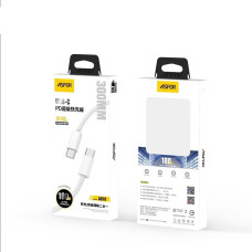 Кабель Aspor A010 Fast Charge Type-C – Type-C 100W/0.3м- белый