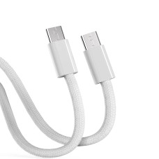 Кабель Aspor A010 Fast Charge Type-C – Type-C 100W/0.3м- белый