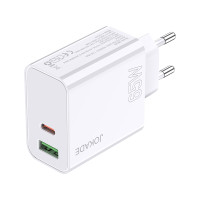 Мережевий зарядний пристрій Jokade JB045 (USB/USB-C/65W)- білий
