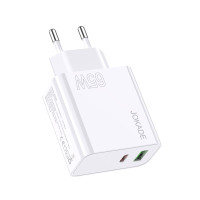 Мережевий зарядний пристрій Jokade JB045 (USB/USB-C/65W)- білий