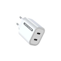 Сетевое зарядное устройство для Aspor A807 (USB-C/USB-C/3A/45W)- белый