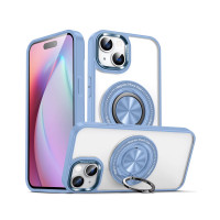 Чехол накладка Ring Holder with Magsafe для iPhone 15 Pro- blue