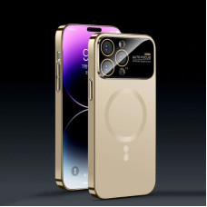 Чохол накладка Glass Slim Case with Magsafe для iPhone 14- golden