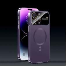 Чохол накладка Glass Slim Case with Magsafe для iPhone 14 Pro Max- purple