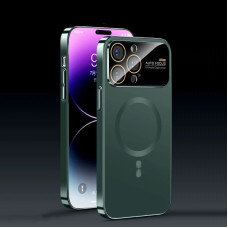 Чохол накладка Glass Slim Case with Magsafe для iPhone 15 Pro Max- green