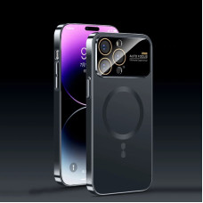 Чохол накладка Glass Slim Case with Magsafe для iPhone 16 Pro Max- black