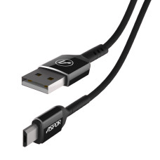 USB кабель Aspor A121 Micro 2.1A/1.2м- черный