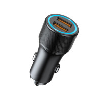 Автомобільний зарядний пристрій Aspor A905 (2USB/3A/36W)- графіт