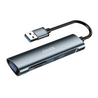 Багатофункціональний конвертер Jokade JC012 USB (USB 3.0*3 + SD + TF)- чорний