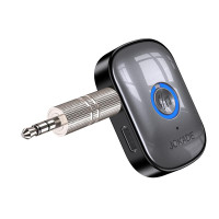 FM модулятор (трансмиттер) Jokade JH032 (110mAh/3.5mm/BT 5.3)- черный