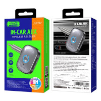 FM модулятор (трансмиттер) Jokade JH032 (110mAh/3.5mm/BT 5.3)- черный