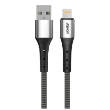 Кабель Aspor A192 USB – Lightning 2.4A/1м- сірий
