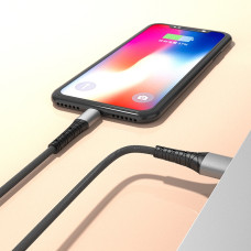 Кабель Aspor A192 USB – Lightning 2.4A/1м- сірий
