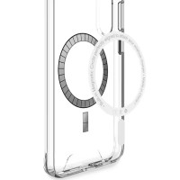 Чохол накладка Space Magnetic Wireless Charge для Samsung S24 Ultra- прозорий
