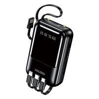 Портативний зарядний пристрій (Повербанк) Kakusiga KSC-1095 10000mAh (USB/Micro/USB-C/2A)- чорний